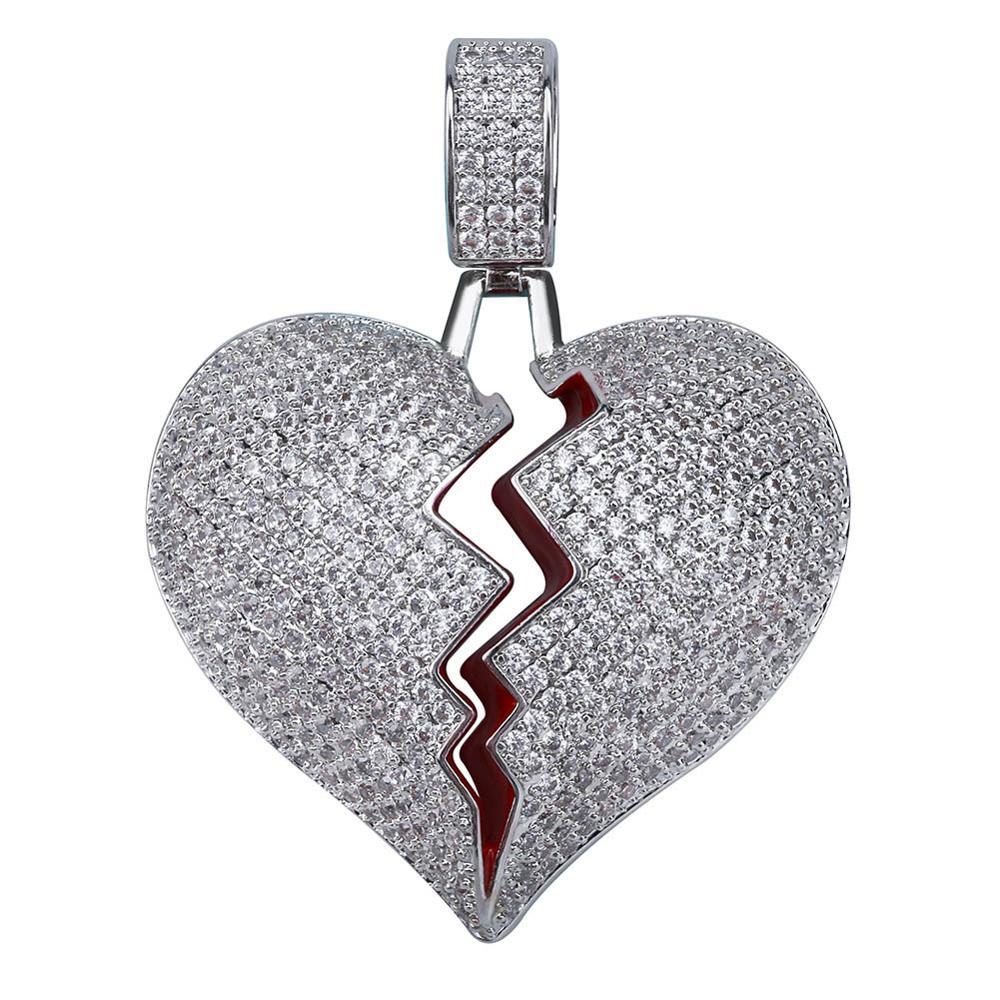 Broken Heart Pendant 18K - ICECI