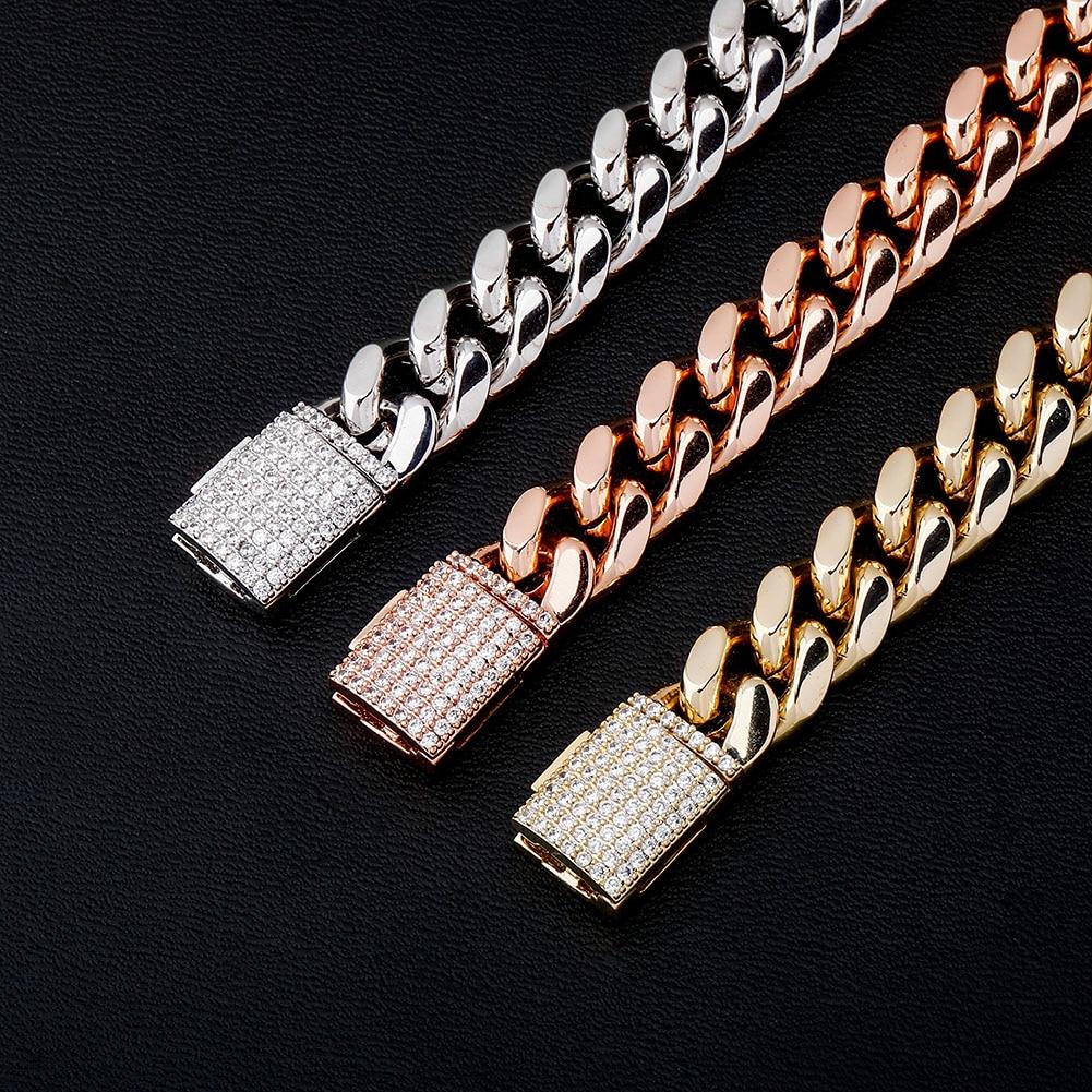 10mm / 12mm Cuban Link Bracelet 14K - ICECI