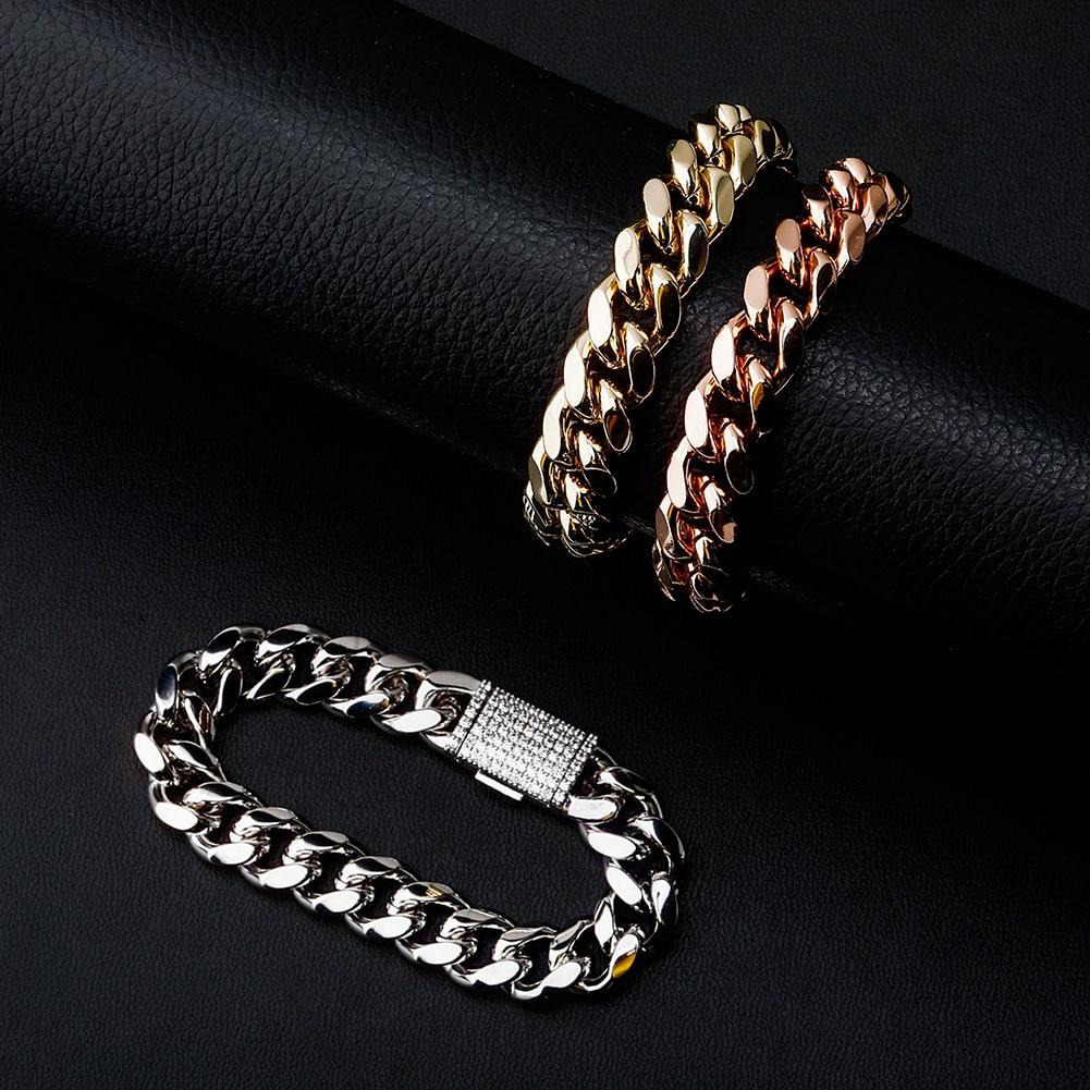 10mm / 12mm Cuban Link Bracelet 14K - ICECI
