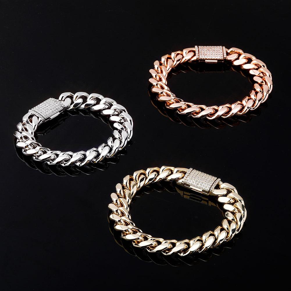 10mm / 12mm Cuban Link Bracelet 14K - ICECI