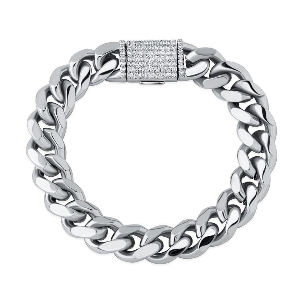 10mm / 12mm Cuban Link Bracelet 14K - ICECI