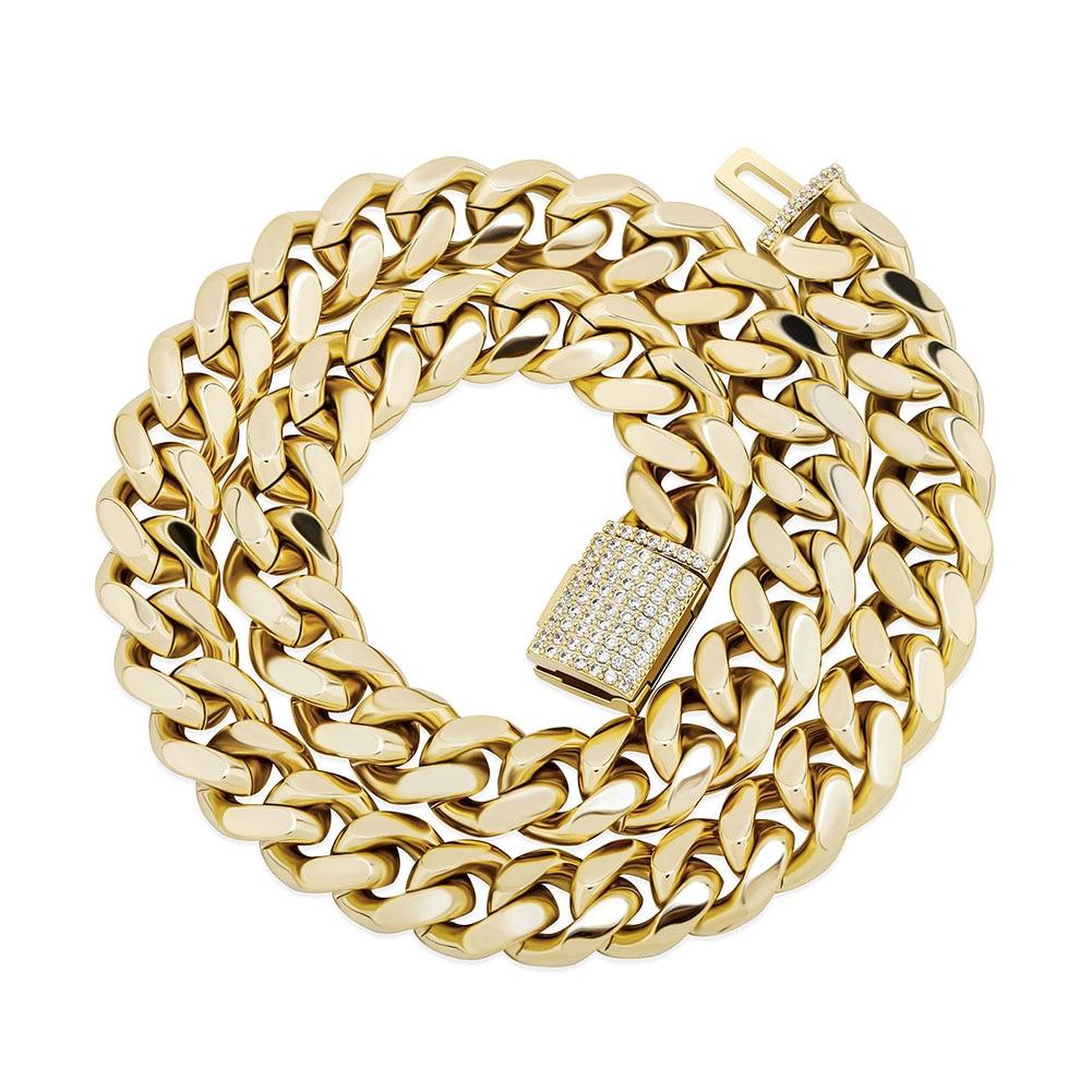10mm / 12mm Cuban Link Chain 14K - ICECI