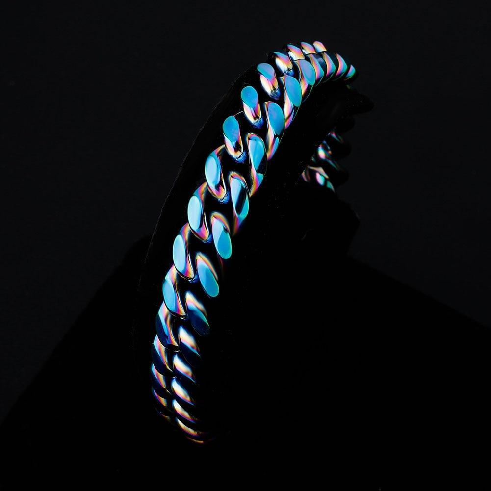 10mm / 14mm Gasoline Cuban Link Bracelet - ICECI