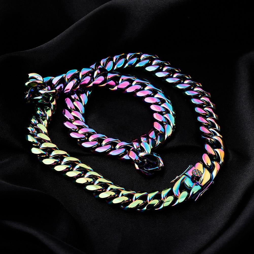 10mm / 14mm Gasoline Cuban Link Chain - ICECI