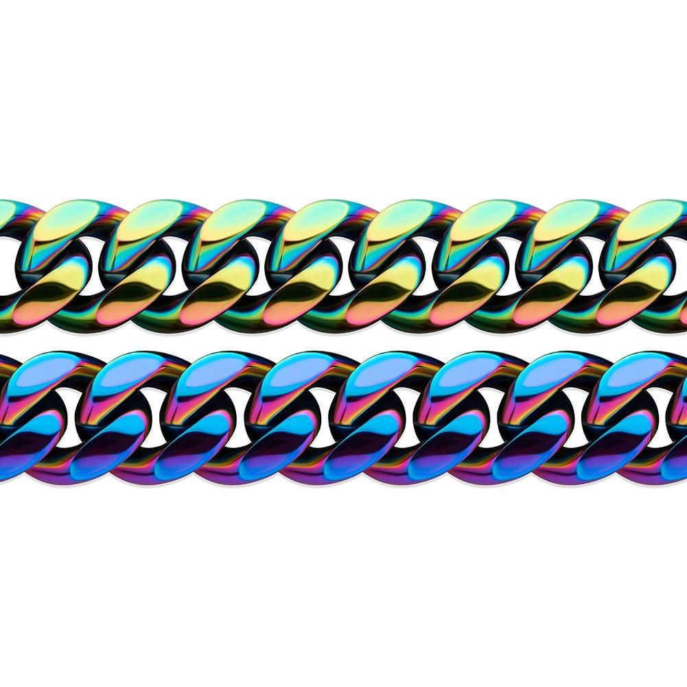 10mm / 14mm Gasoline Cuban Link Chain - ICECI