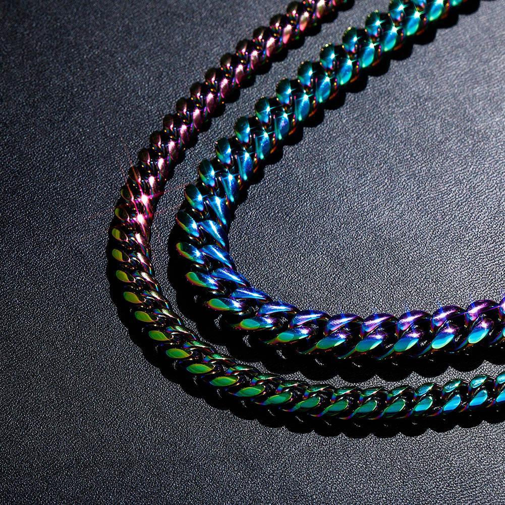 10mm / 14mm Gasoline Cuban Link Chain - ICECI