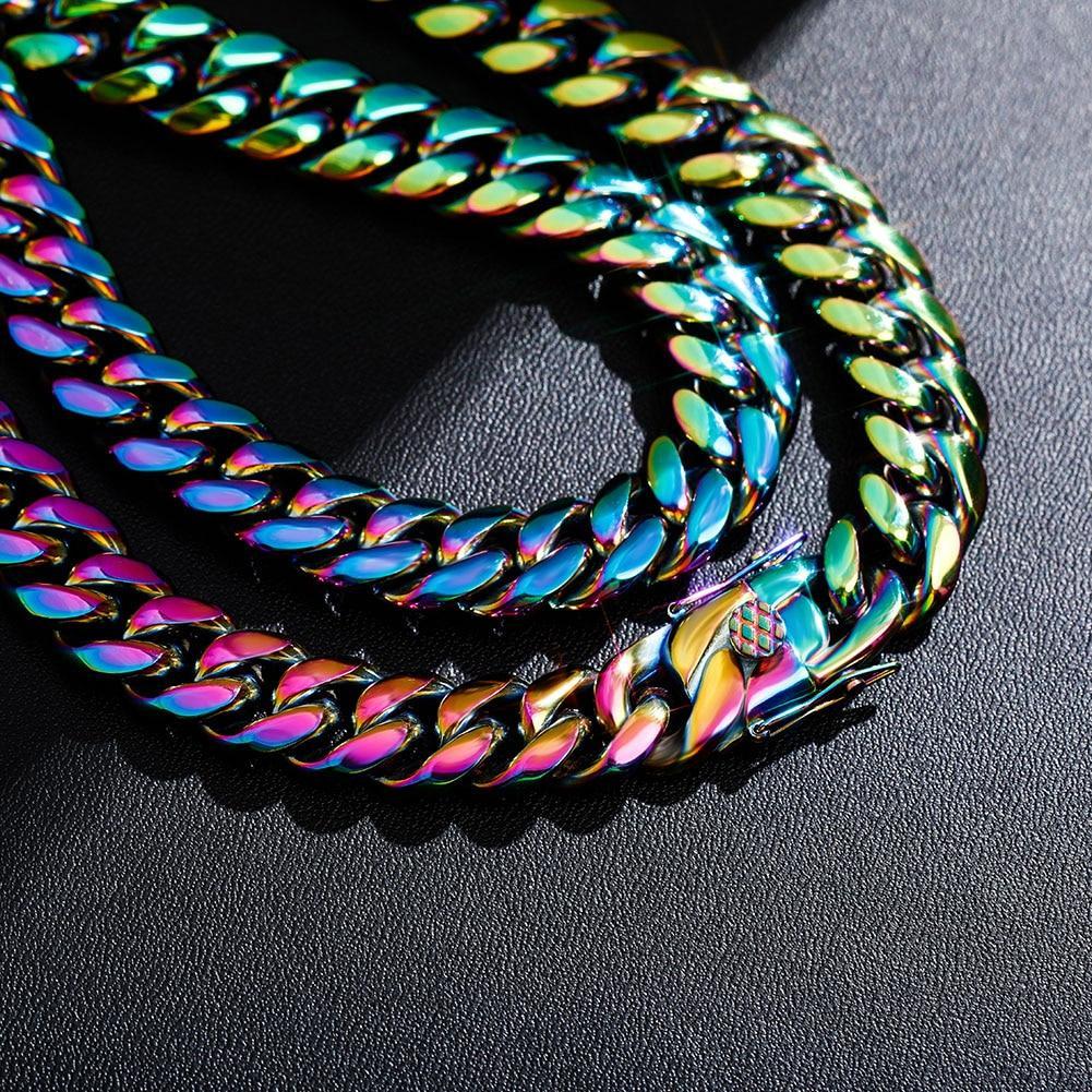 10mm / 14mm Gasoline Cuban Link Chain - ICECI