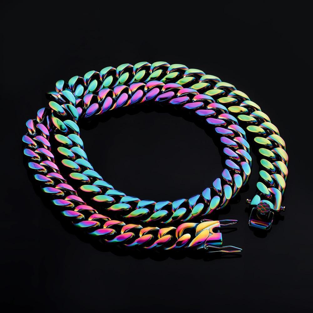 10mm / 14mm Gasoline Cuban Link Chain - ICECI
