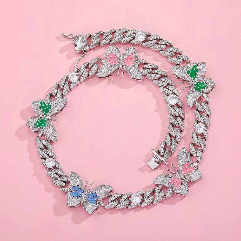 10mm Butterfly Effect Cuban Necklace 14K - ICECI