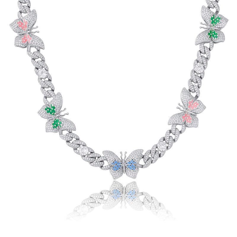 10mm Butterfly Effect Cuban Necklace 14K - ICECI