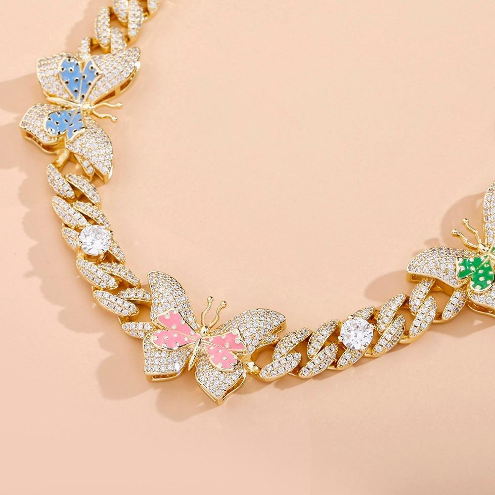 10mm Butterfly Effect Cuban Necklace 14K - ICECI