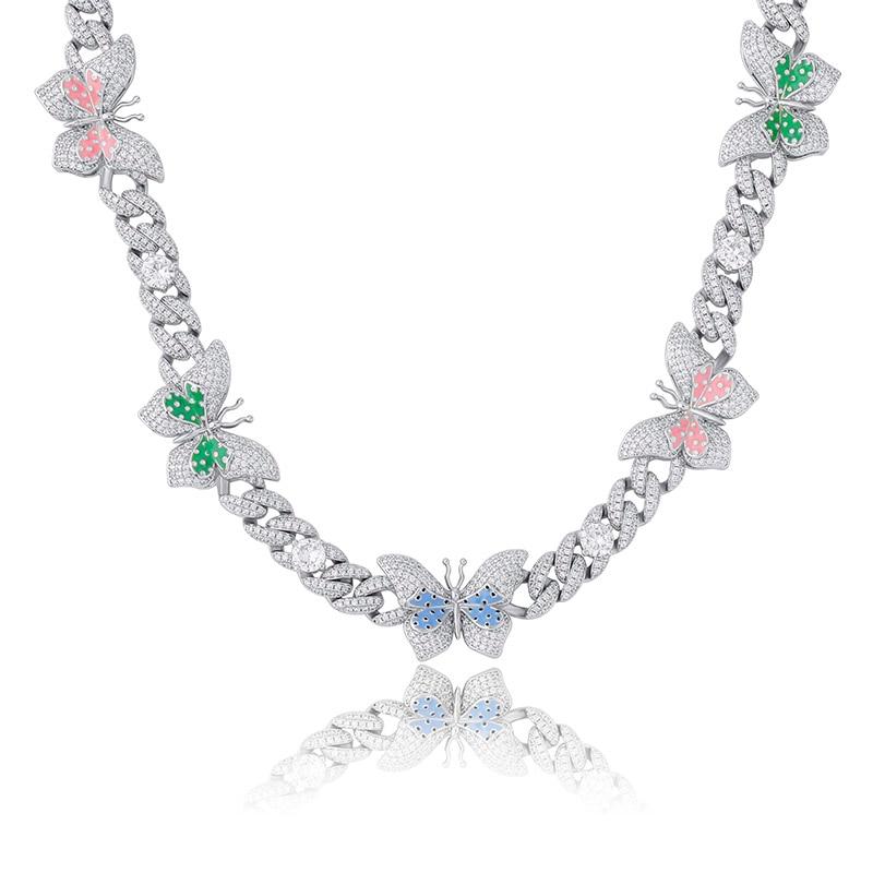 10mm Butterfly Effect Cuban Necklace 14K - ICECI