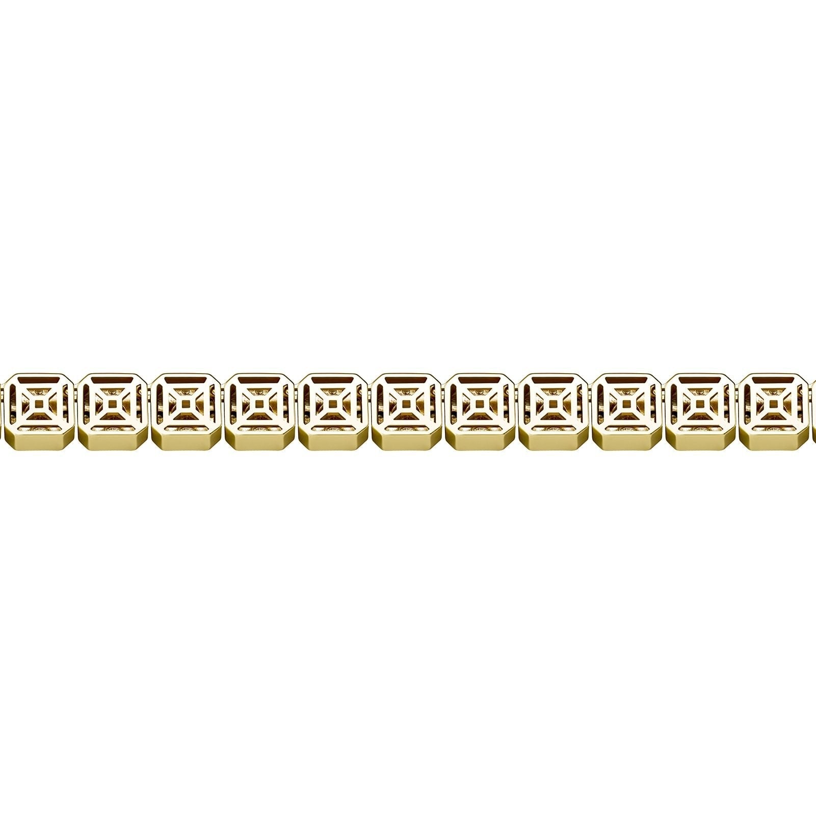 10mm Clustered Tennis Bracelet 14K - ICECI