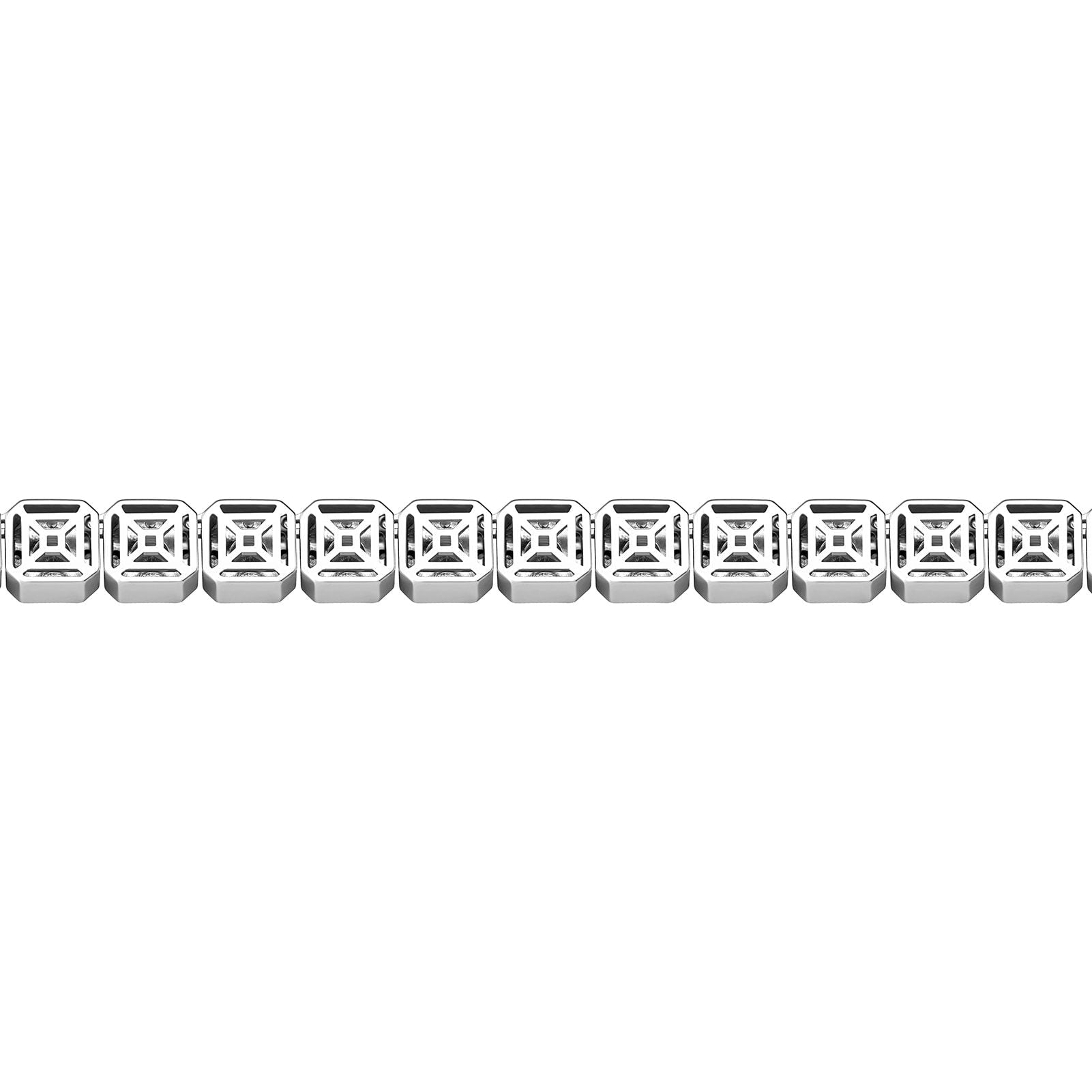 10mm Clustered Tennis Bracelet 14K - ICECI