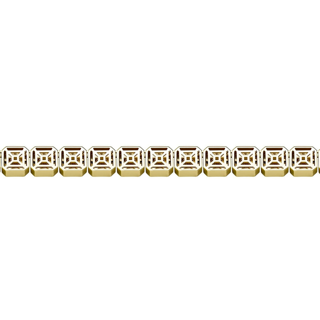 10mm Clustered Tennis Chain 14K - ICECI