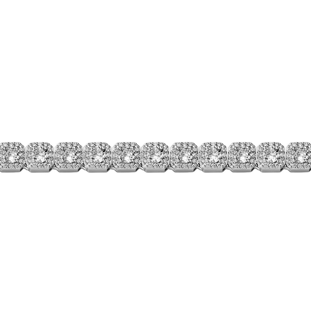 10mm Clustered Tennis Chain 14K - ICECI