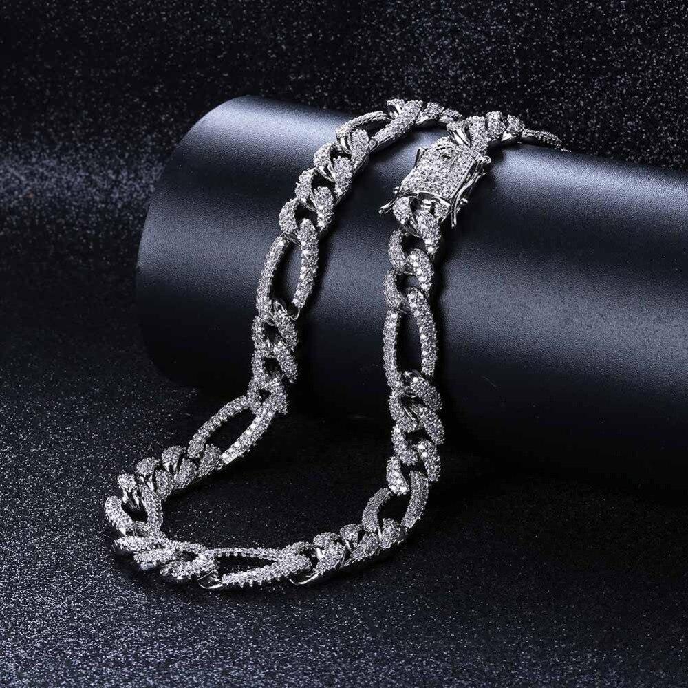 10mm Figaro Cuban Link Chain 18K - ICECI