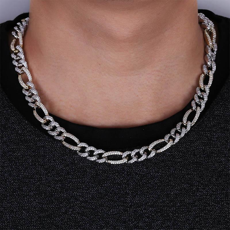 10mm Figaro Cuban Link Chain 18K - ICECI