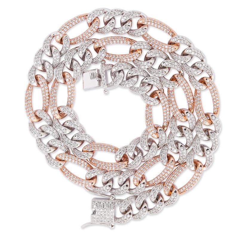 10mm Figaro Cuban Link Chain 18K - ICECI