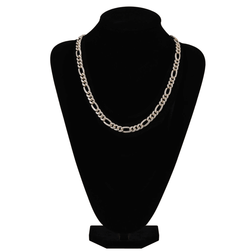 10mm Figaro Cuban Link Chain 18K - ICECI