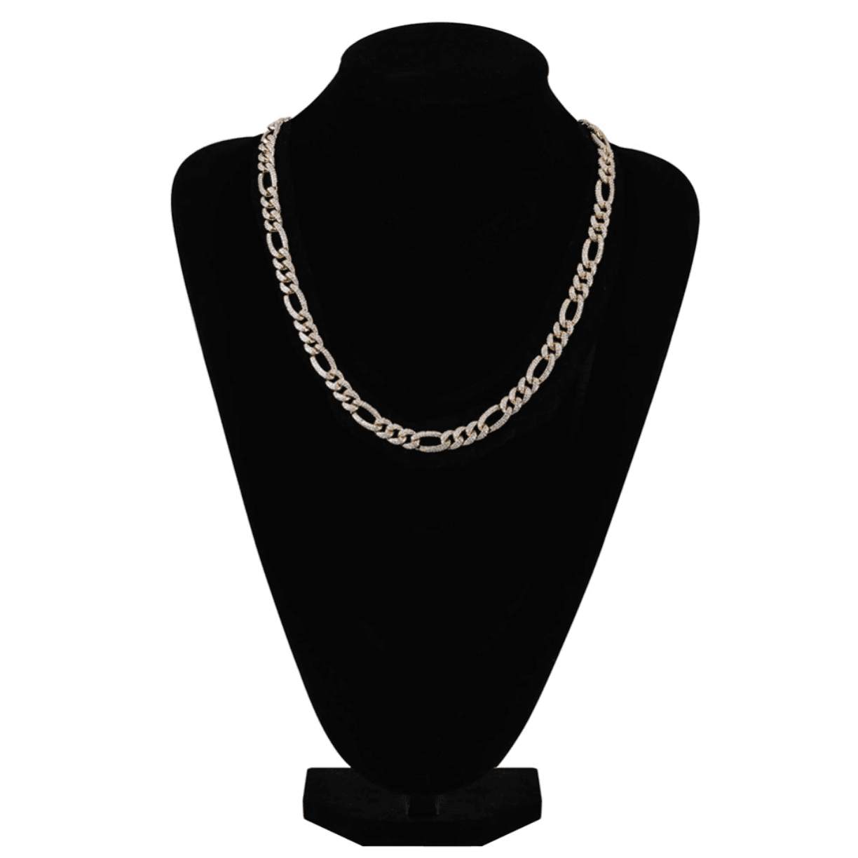 10mm Figaro Cuban Link Chain 18K - ICECI