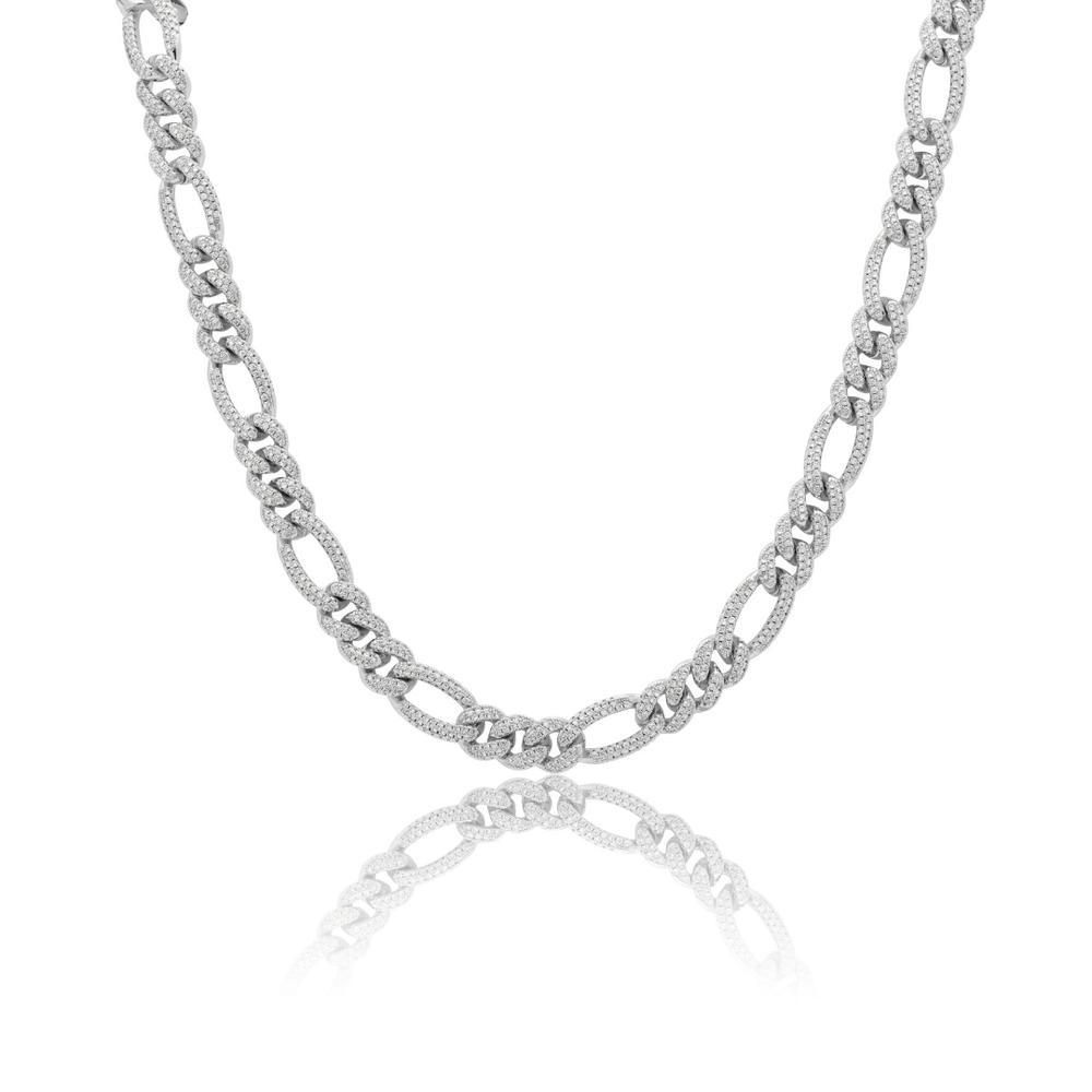 10mm Figaro Cuban Link Chain 18K - ICECI