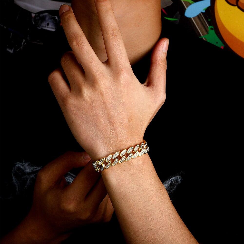 12mm Iced Cuban Bracelet 14K - ICECI