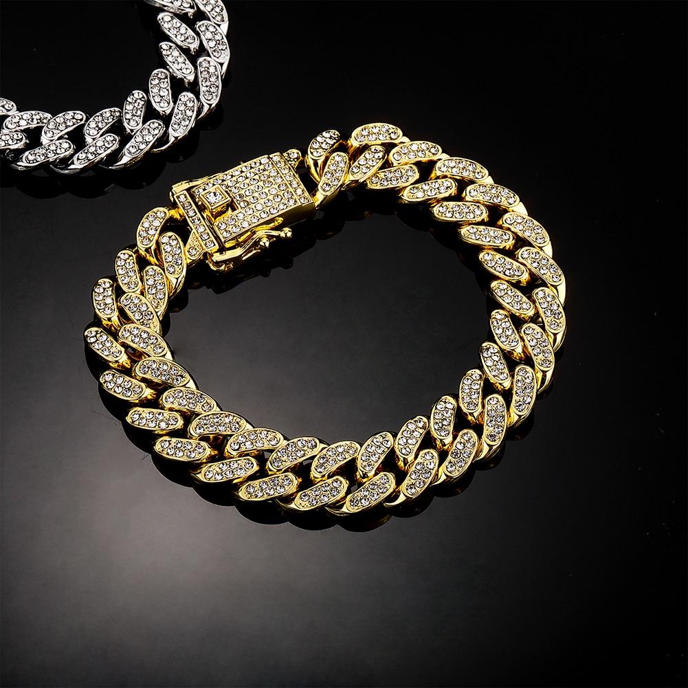 12mm Iced Cuban Bracelet 14K - ICECI