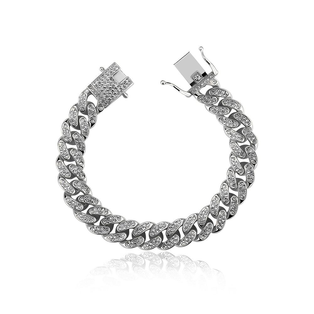 12mm Iced Cuban Bracelet 14K - ICECI