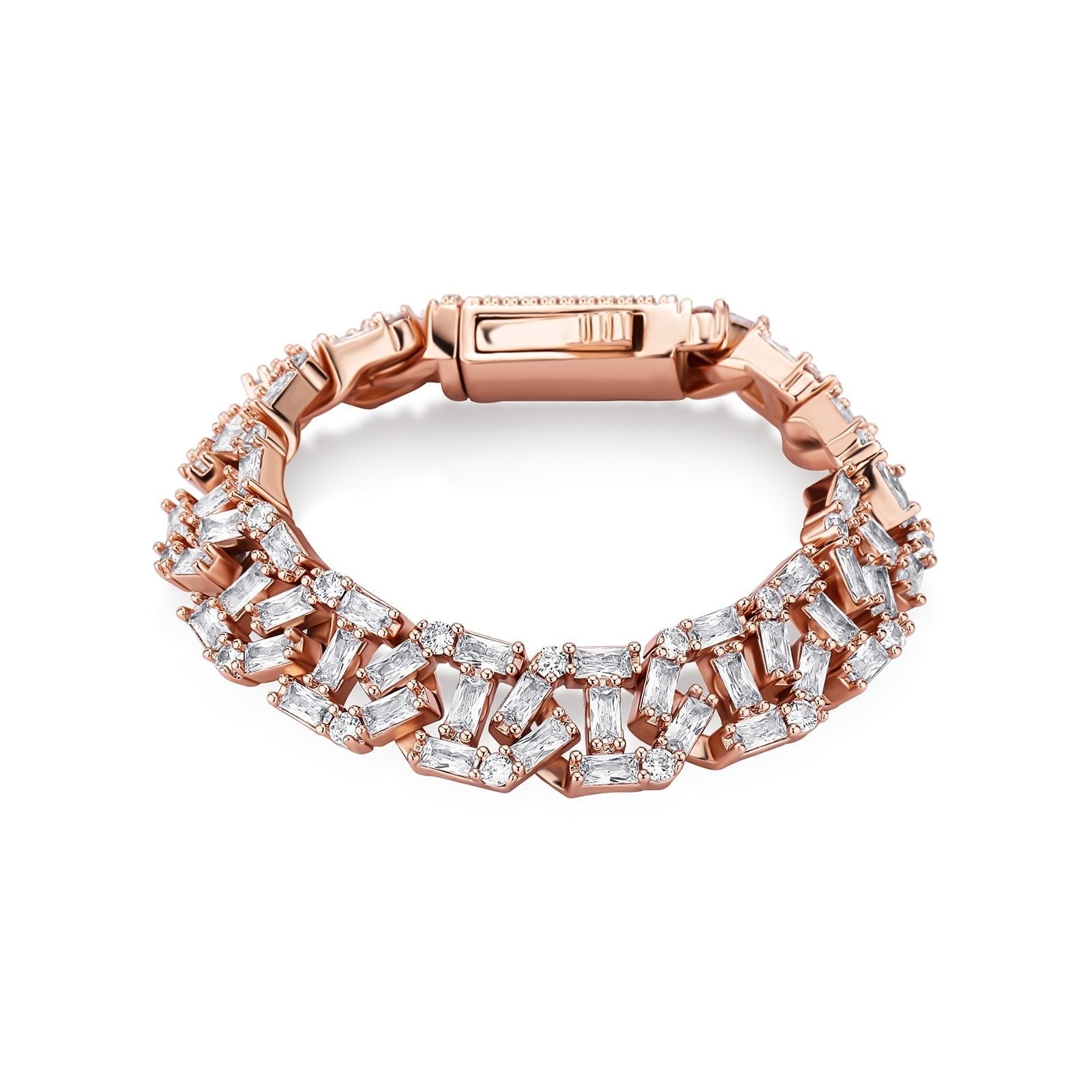 13mm Baguette Mariner Bracelet 14K - ICECI
