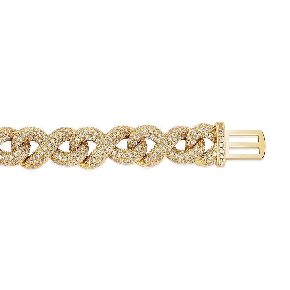 13mm Infinity Bracelet 14K - ICECI