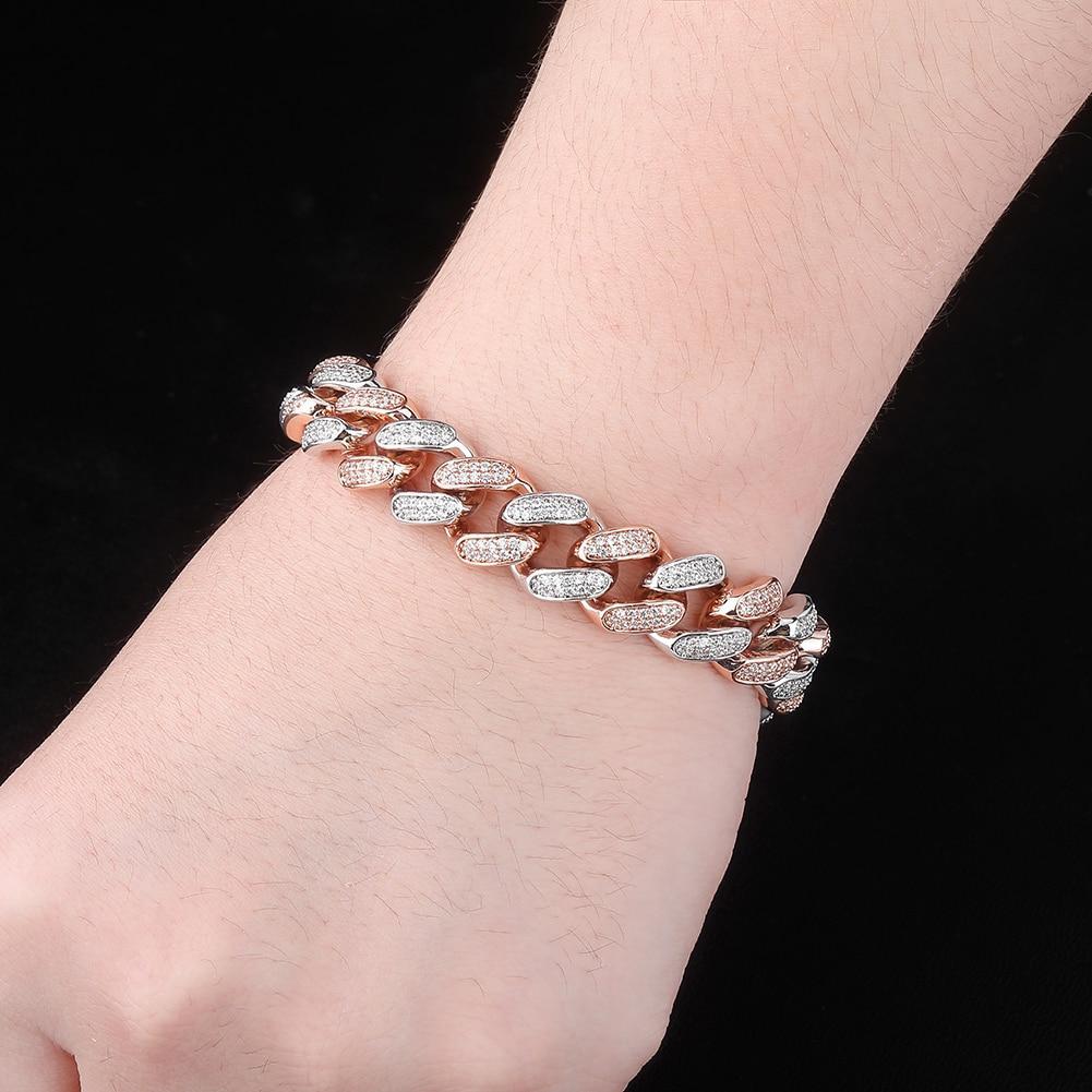 14mm Iced Cuban Link Bracelet 14K - ICECI