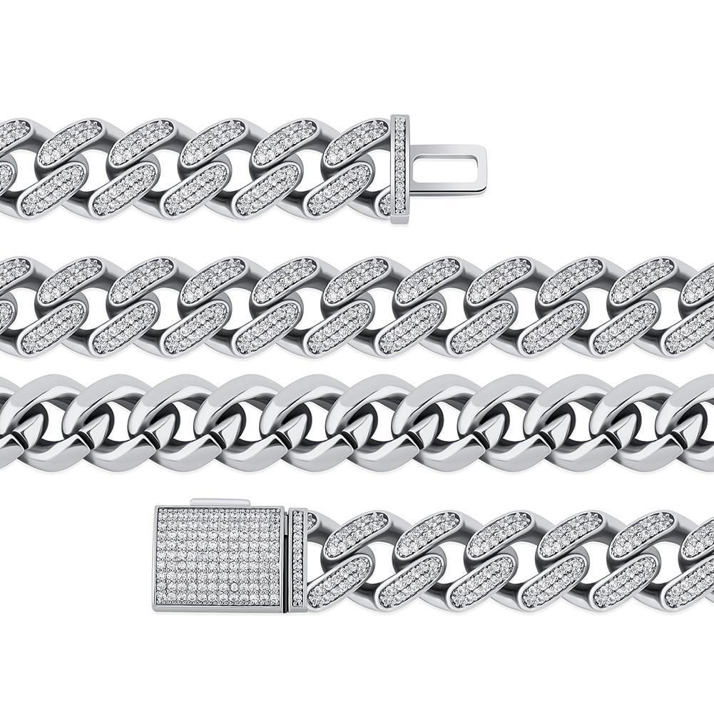 14mm Iced Cuban Link Chain 14K - ICECI