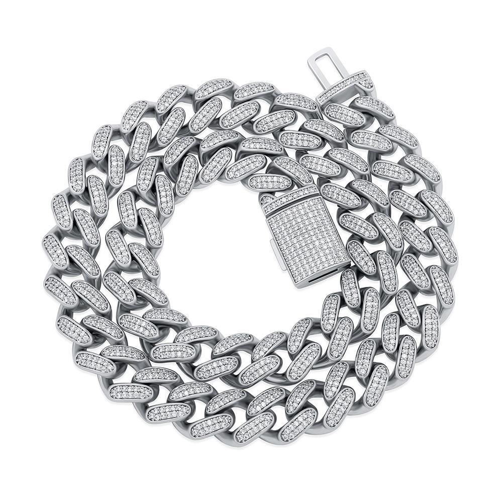 14mm Iced Cuban Link Chain 14K - ICECI