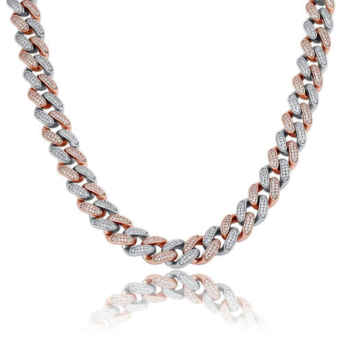 14mm Iced Cuban Link Chain 14K - ICECI