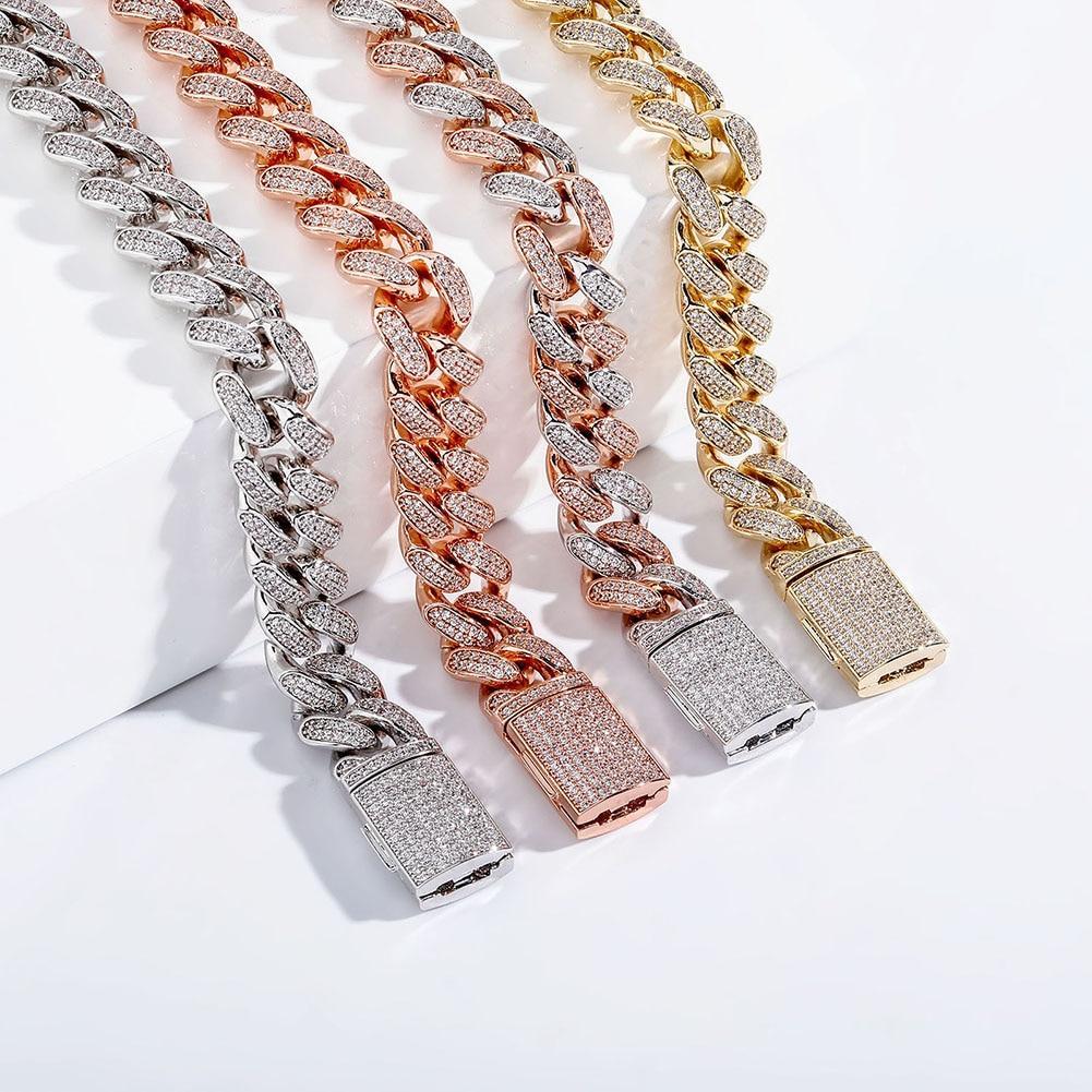 14mm Iced Cuban Link Chain 14K - ICECI