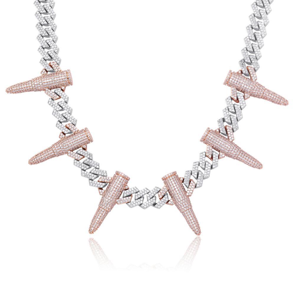 14mm Rivet Bullet Cuban Chain 14K - ICECI