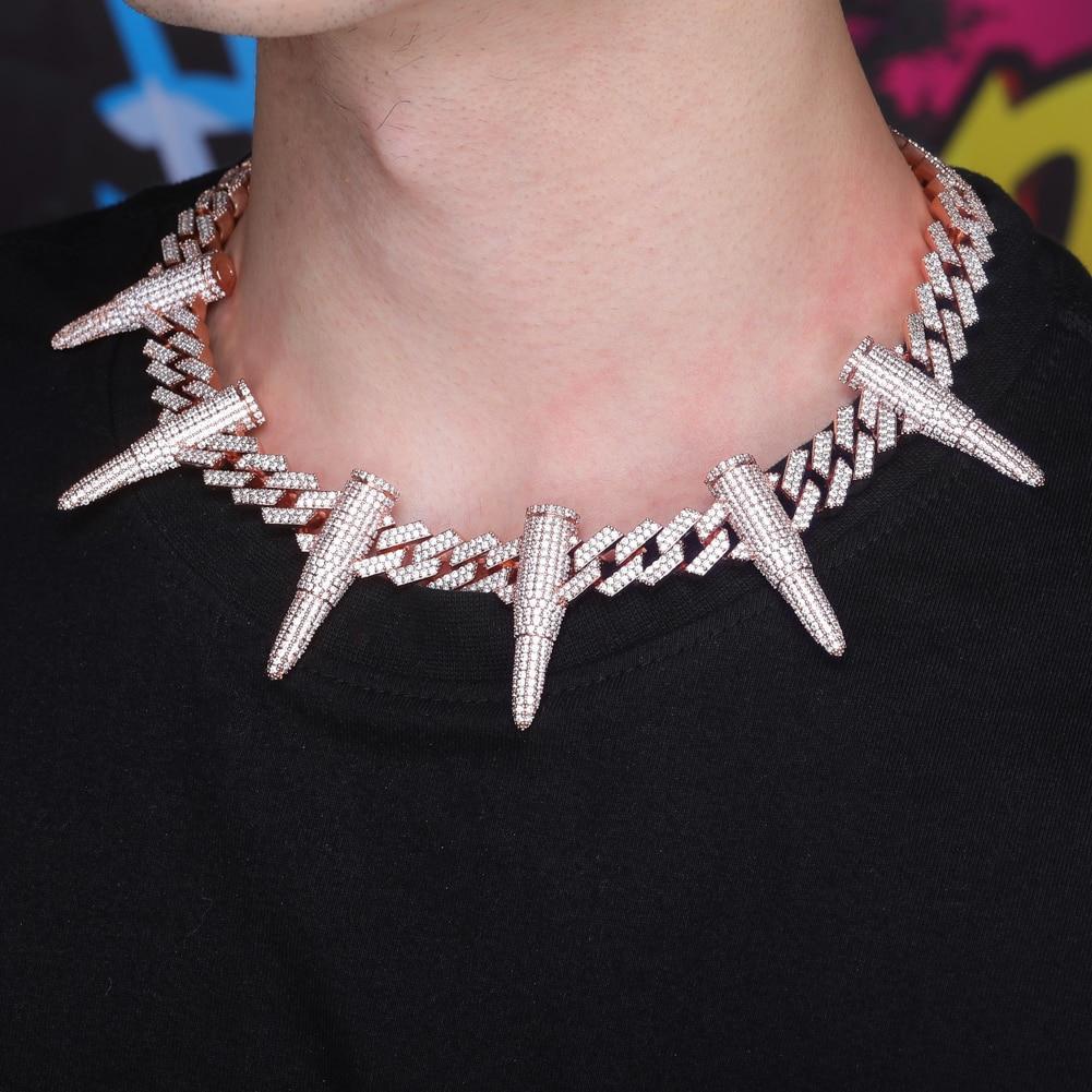 14mm Rivet Bullet Cuban Chain 14K - ICECI