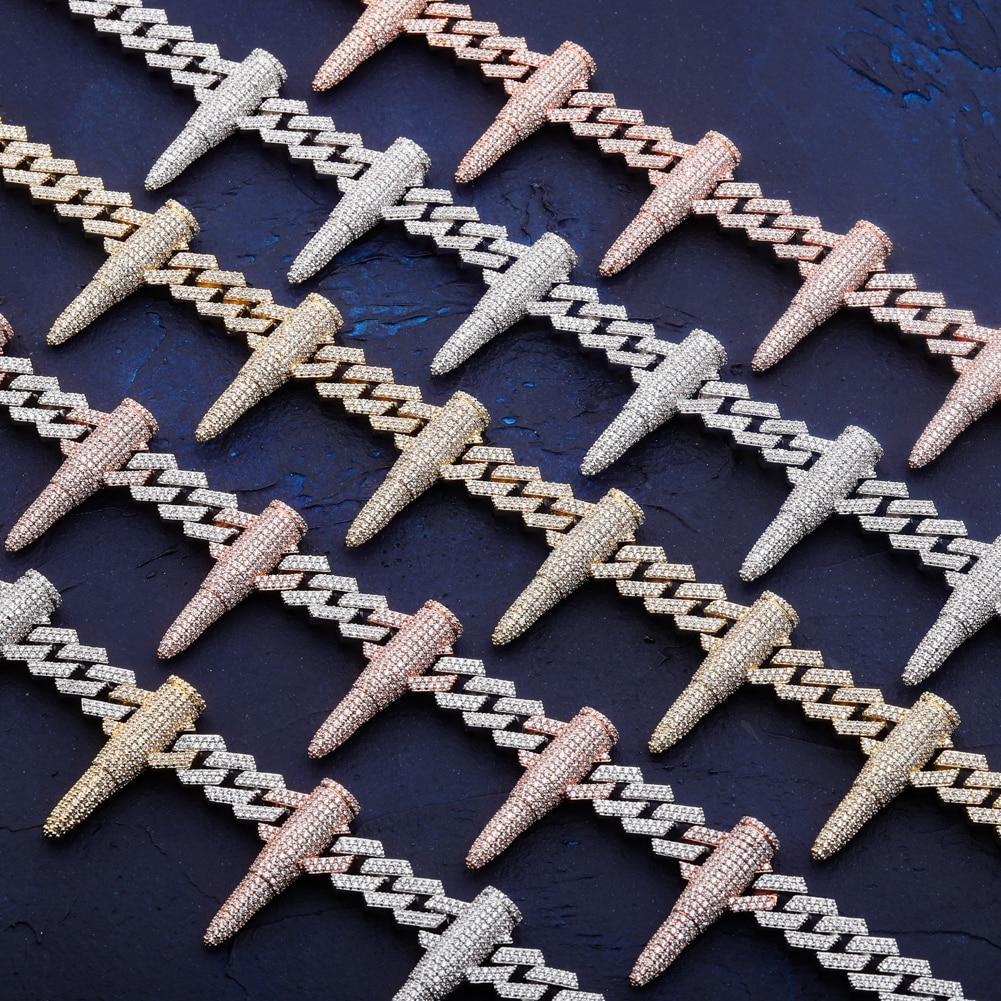 14mm Rivet Bullet Cuban Chain 14K - ICECI