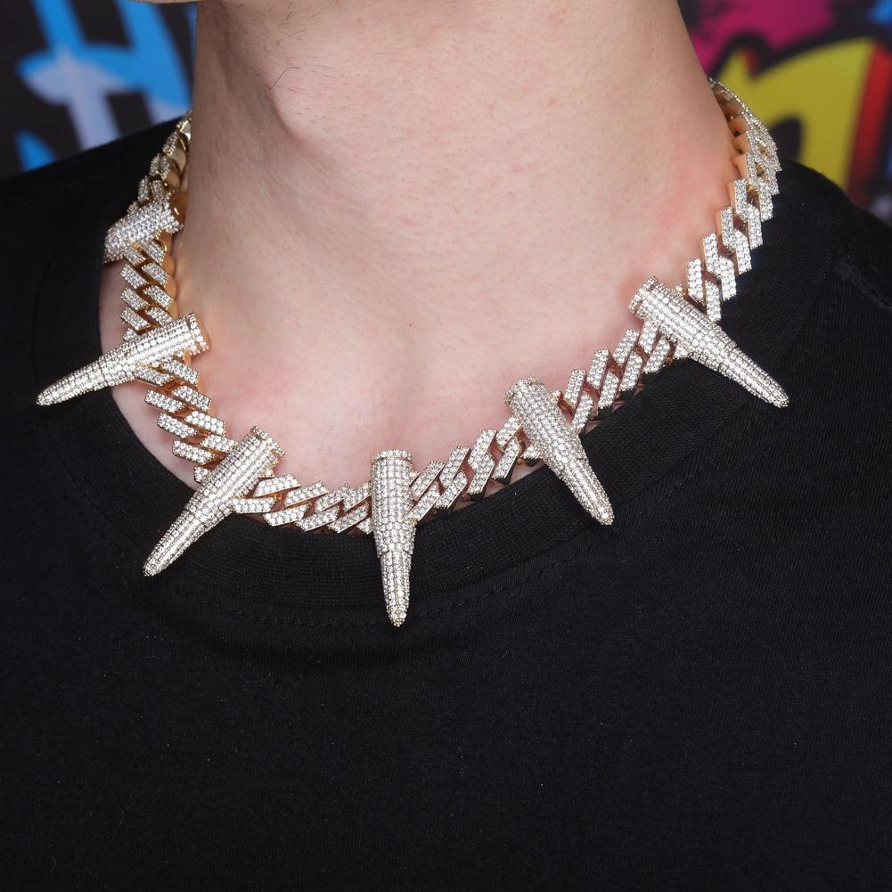 14mm Rivet Bullet Cuban Chain 14K - ICECI