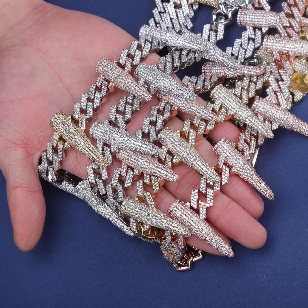 14mm Rivet Bullet Cuban Chain 14K - ICECI