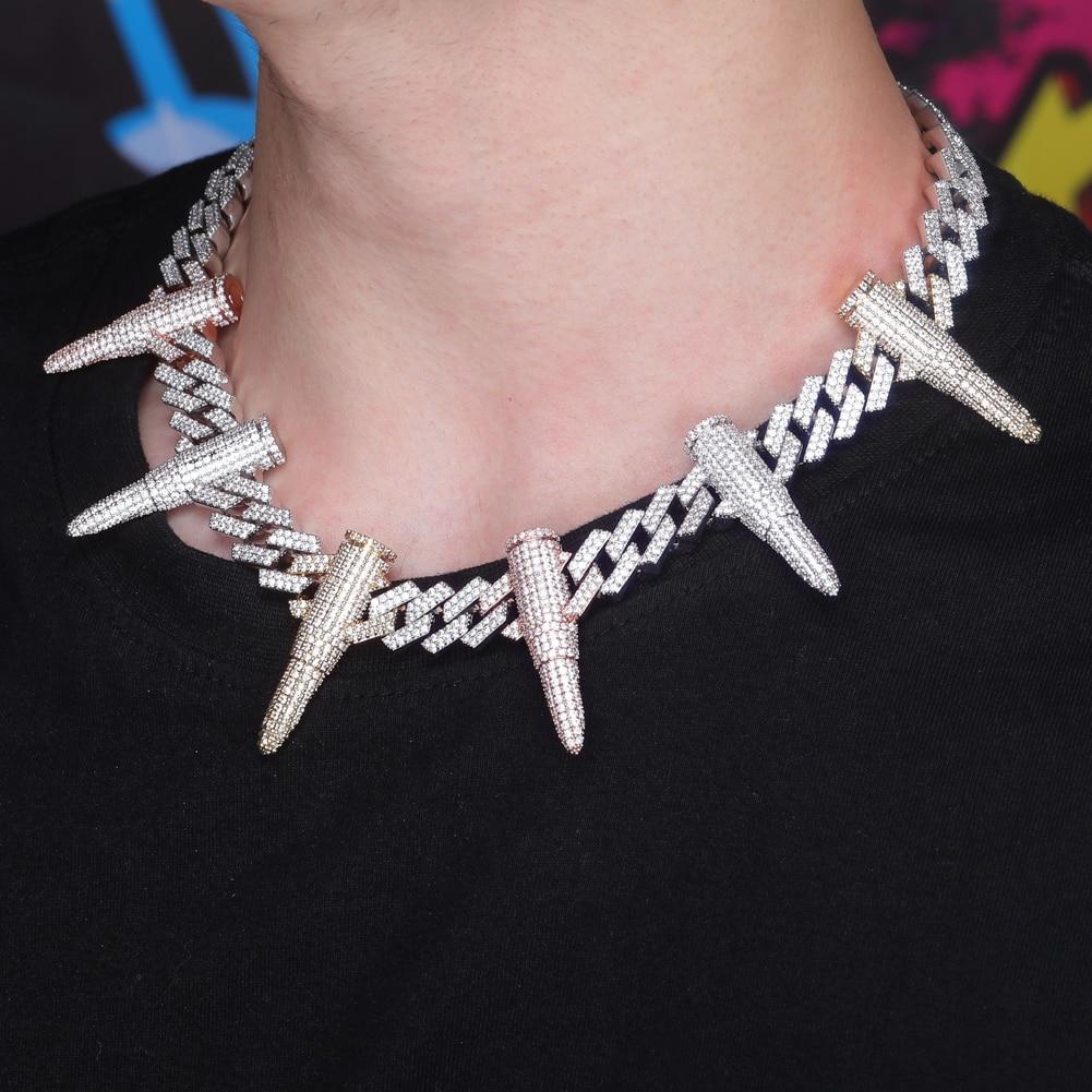 14mm Rivet Bullet Cuban Chain 14K - ICECI