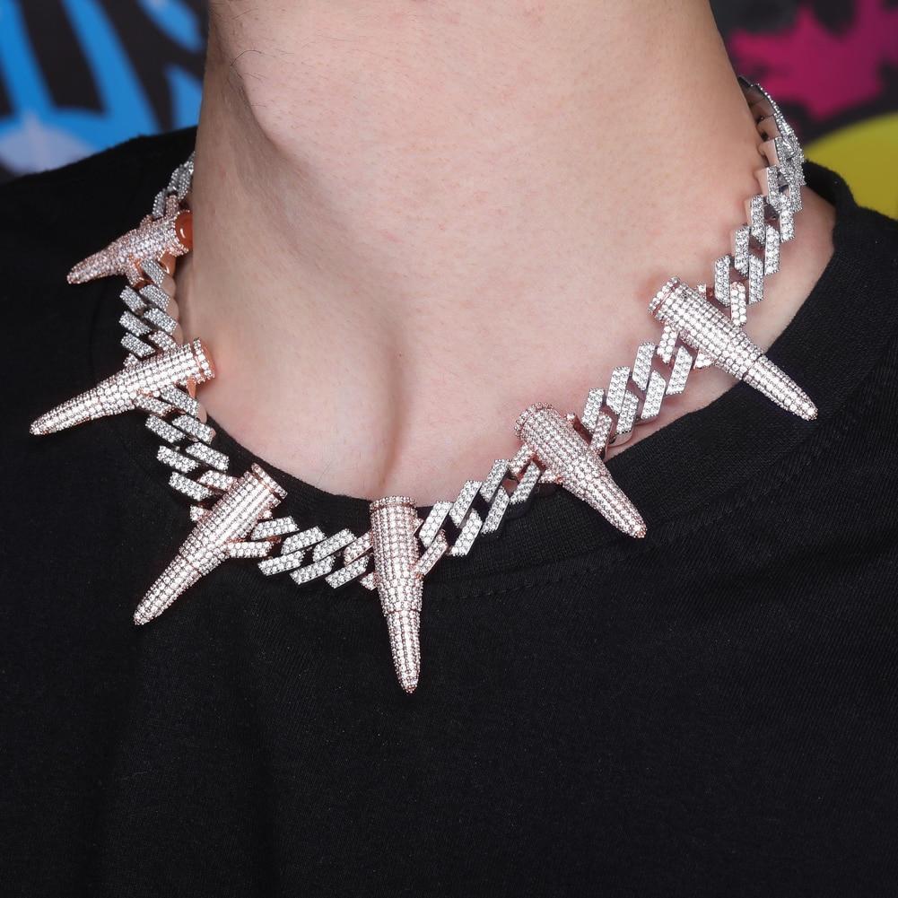 14mm Rivet Bullet Cuban Chain 14K - ICECI