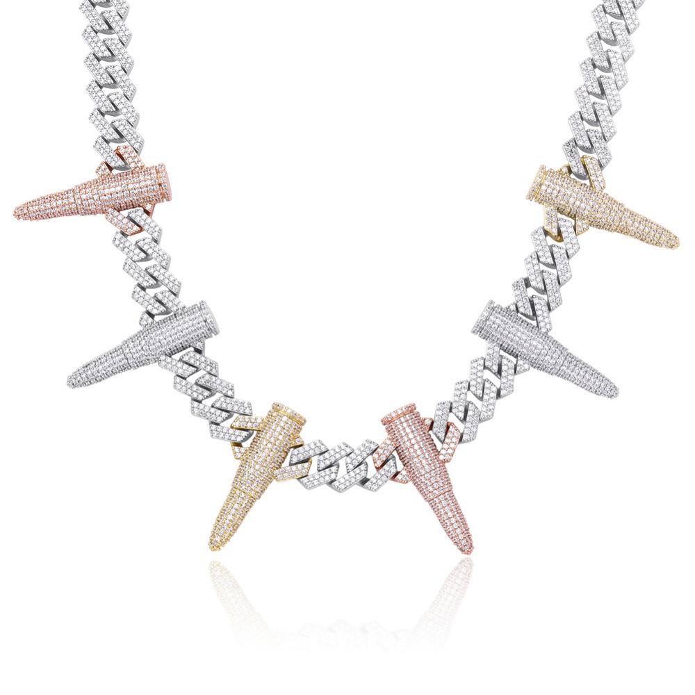 14mm Rivet Bullet Cuban Chain 14K - ICECI