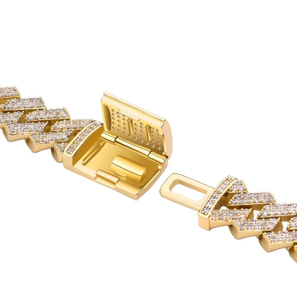 14mm Rivet Bullet Cuban Chain 14K - ICECI