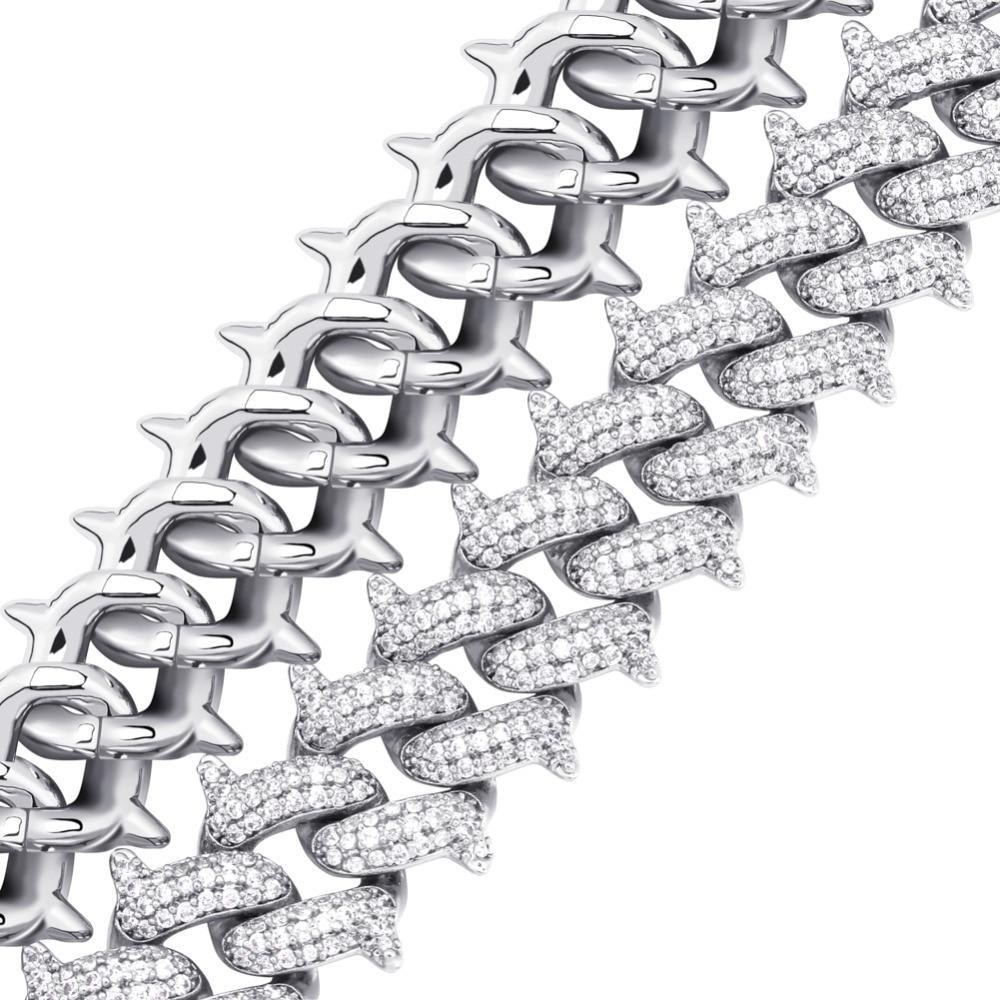 14mm Thorn Cuban Link Bracelet 18K - ICECI