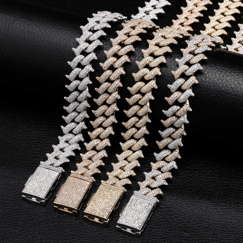 14mm Thorn Cuban Link Chain 18K - ICECI