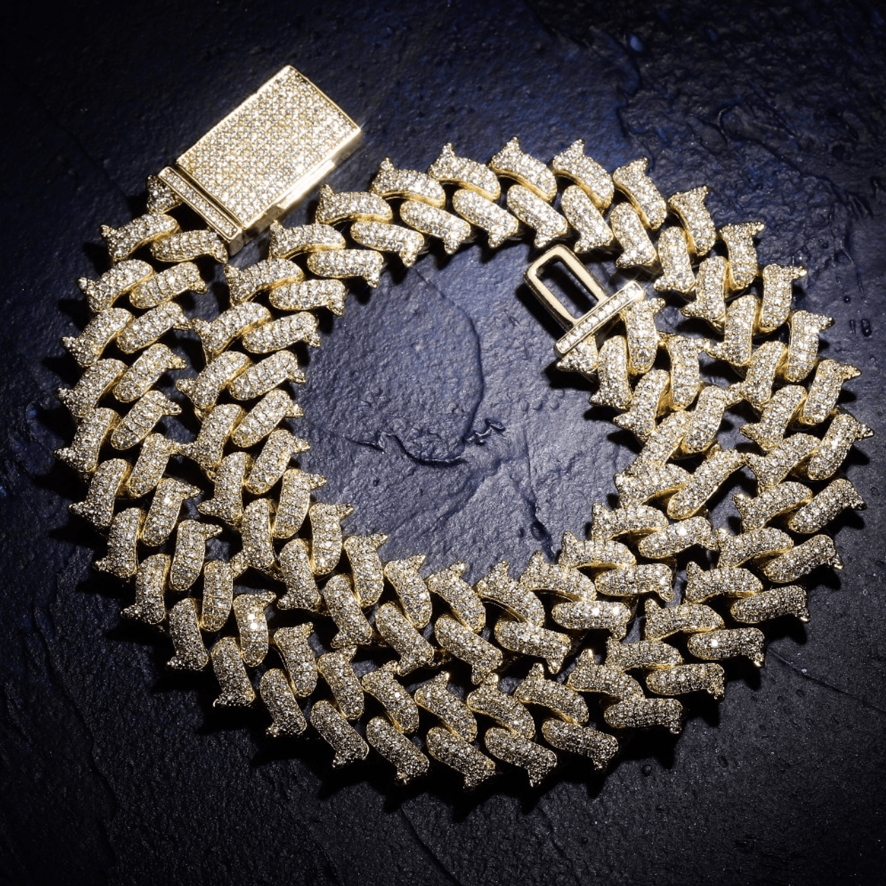 14mm Thorn Cuban Link Chain 18K - ICECI