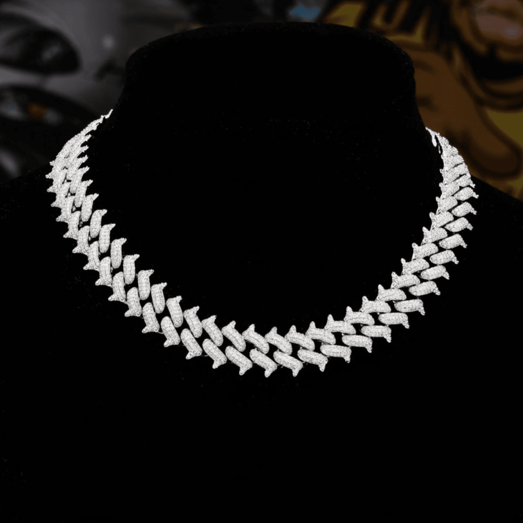 14mm Thorn Cuban Link Chain 18K - ICECI