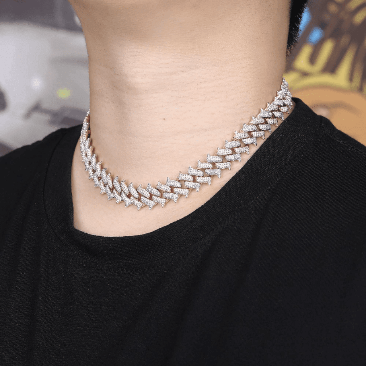 14mm Thorn Cuban Link Chain 18K - ICECI